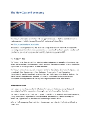 Economic Calendar New Zealand