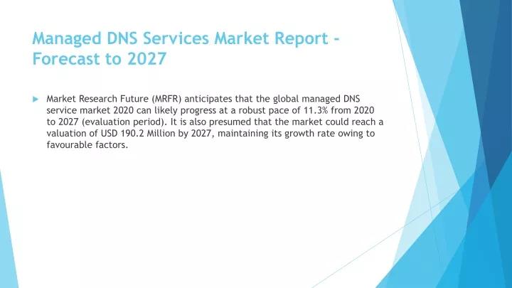 managed dns services market report forecast to 2027