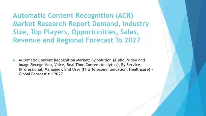 automatic content recognition acr market research