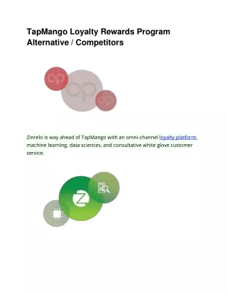 tapmango loyalty rewards program alternative