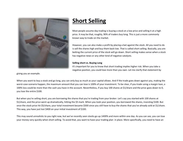 short selling