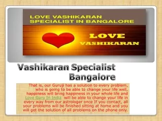 Vashikaran Expert Bangalore