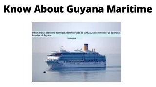 Know About Guyana Maritime