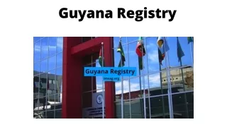 guyana registry