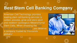 best stem cell banking company