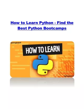 how to learn python find the best python bootcamps