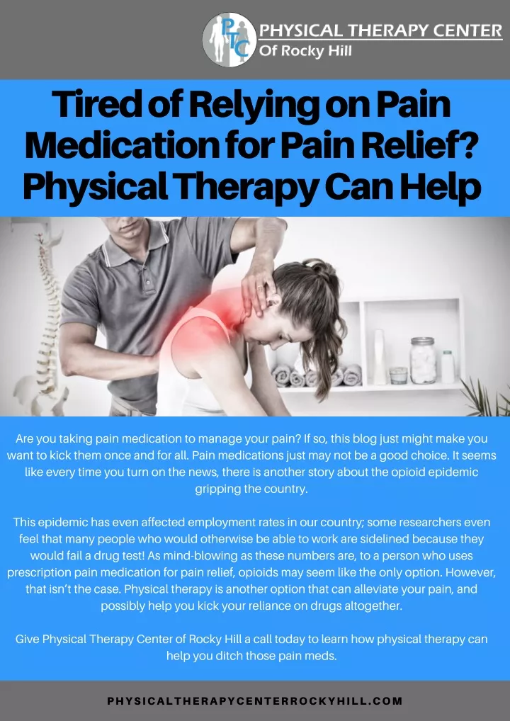 tired of relying on pain medication for pain