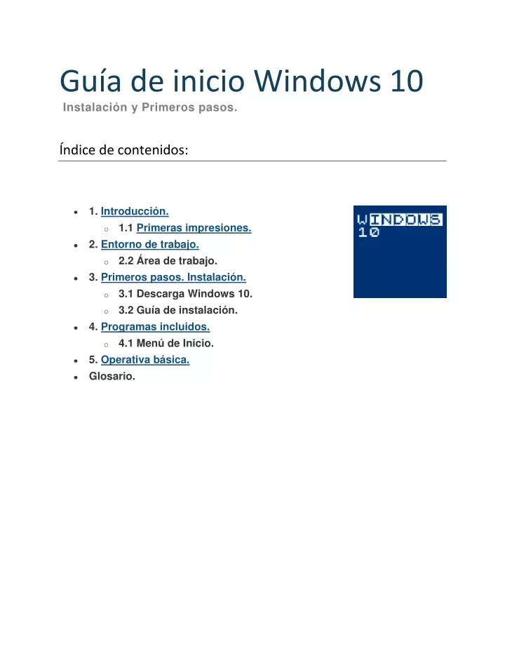 gu a de inicio windows 10 instalaci n y primeros