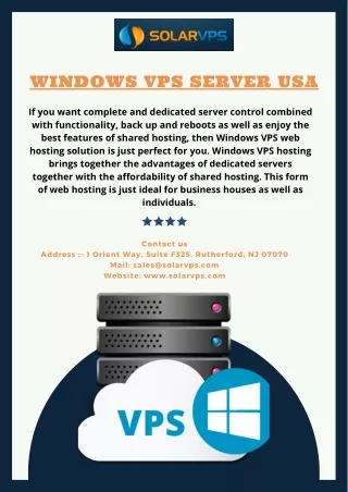 windows vps server usa