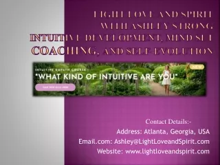 Light Love and Spirit, Motivational Courses, Atlanta, GA