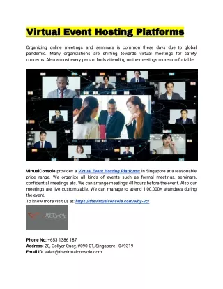 virtual event hosting platforms
