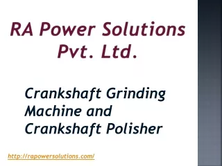 Onsite Crankshaft Grinding Machine and Crankshaft Polisher