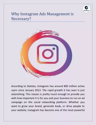 Why Instagram Ads Management is Necessary?