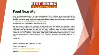 food near me
