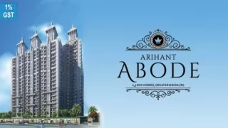 A beautiful project Arihant Abode located at Greater Noida West