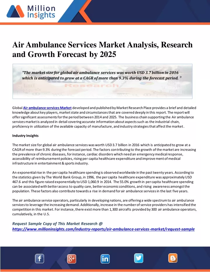 air ambulance services market analysis research