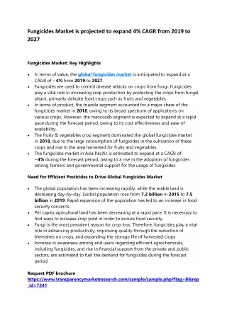 fungicides market is projected to expand 4 cagr