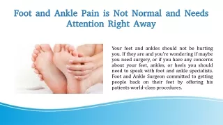 Top Foot & Ankle Surgeon Near Florida