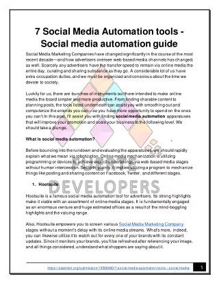 7 social media automation tools social media
