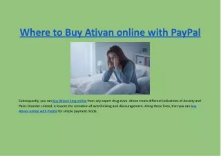where to buy ativan online with paypal