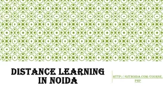 distance learning in noida