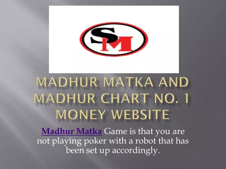 madhur matka and madhur chart no 1 money website