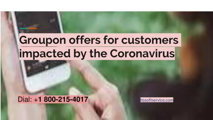groupon offers for customers impacted by the coronavirus