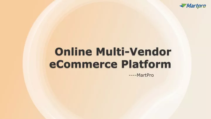 online multi vendor ecommerce platform