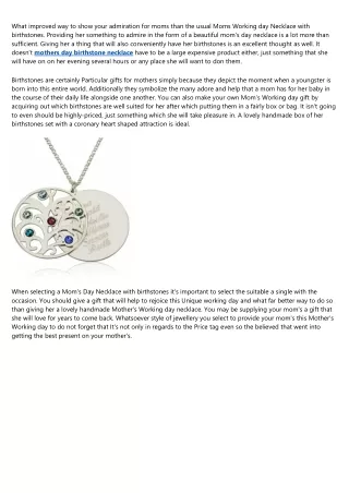 A Look Into the Future: What Will the mother's day necklace with children's names Industry Look Like in 10 Years?