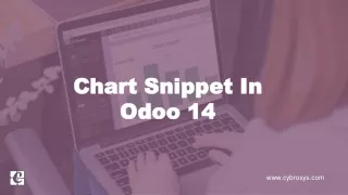 chart snippet in odoo 1 4