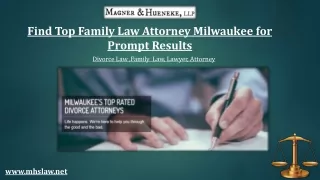 Find Top Family Law Attorney Milwaukee for Prompt Results