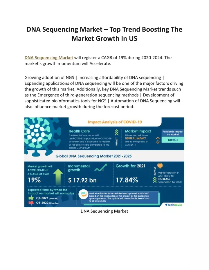 dna sequencing market top trend boosting