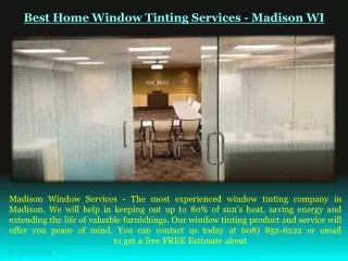 best home window tinting services madison wi