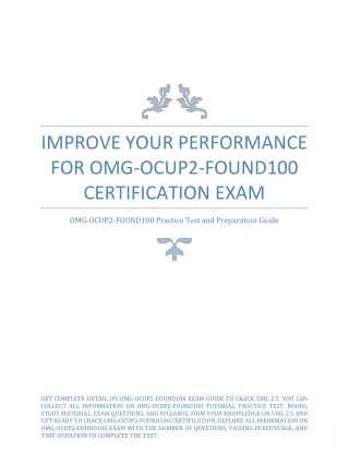 improve your performance for omg ocup2 found100