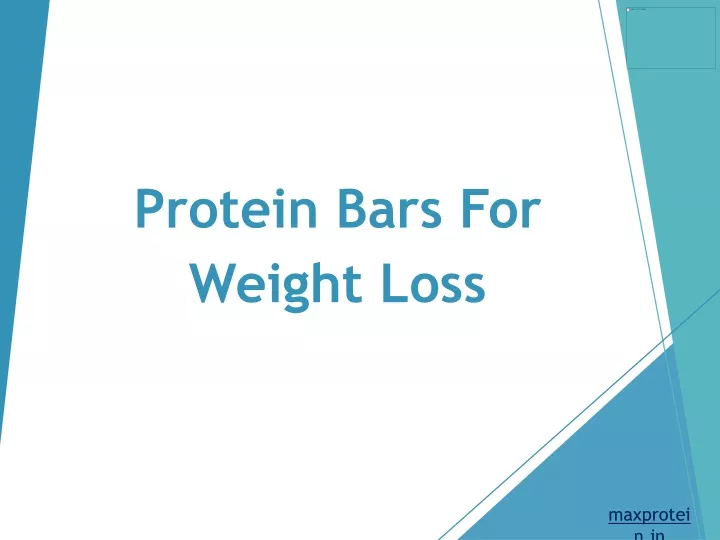 protein bars for weight loss