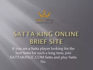 Satta Result and chart record brief website