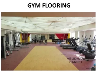gym flooring