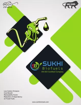 Sukhi Biofuel Suppliers | Best Biofuels | Biodiesel in Lucknow & Ghazipur