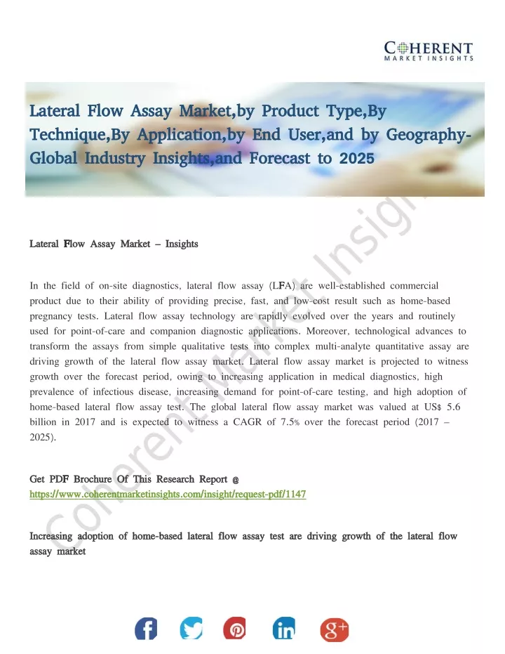 lateral flow assay market by product type