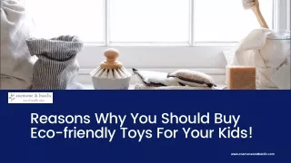 Reasons Why You Should Buy Eco-friendly Toys For Your Kids!