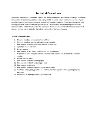 technical grade urea
