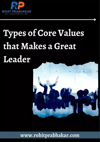 Types of Core Values that Make a Great Leader