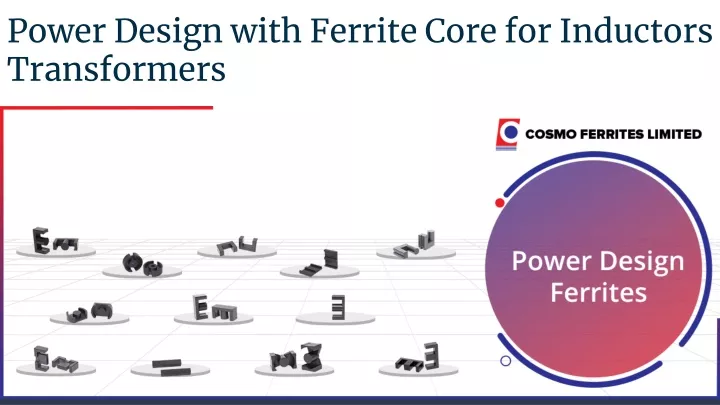 power design with ferrite core for inductors