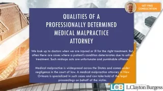 Qualities of a Professionally Determined Medical Malpractice Attorney