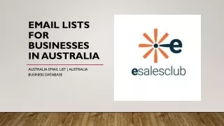 email lists for businesses in australia