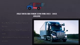 file your irs form 2290 for 2021 2022 online