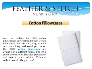 cotton pillowcases