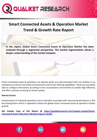 smart connected assets operation market trend