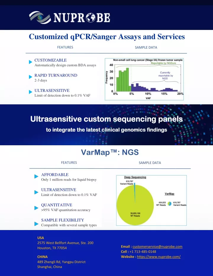 customized qpcr sanger assays and services