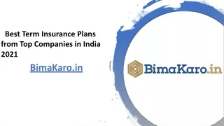 How important is it to Compare Term Insurance Plans Online in India